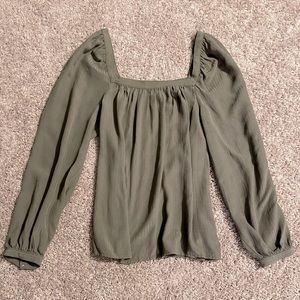 Olive green blouse